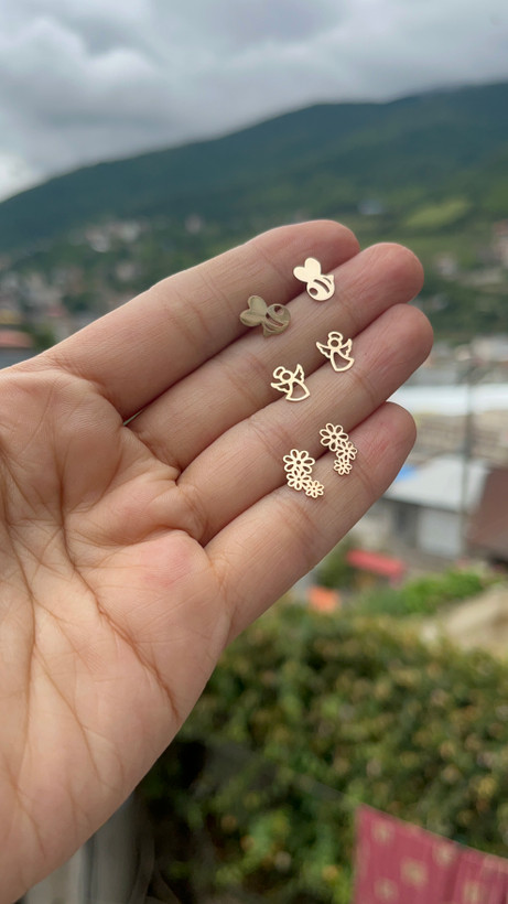 گوشواره طلا میخی